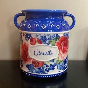 💙Host Pick 🎉 Pioneer Woman Large Utensil 🥄 Container 💐